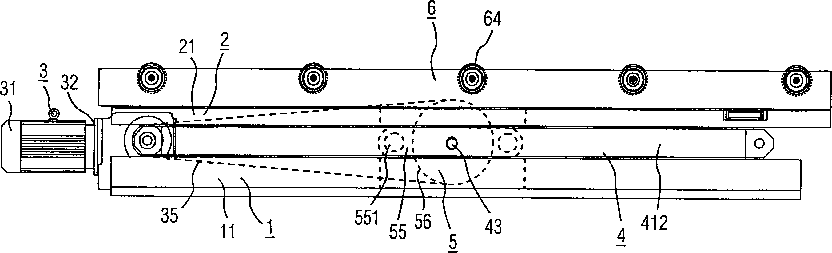 Optimum lifter for slide cushion plate-transport device