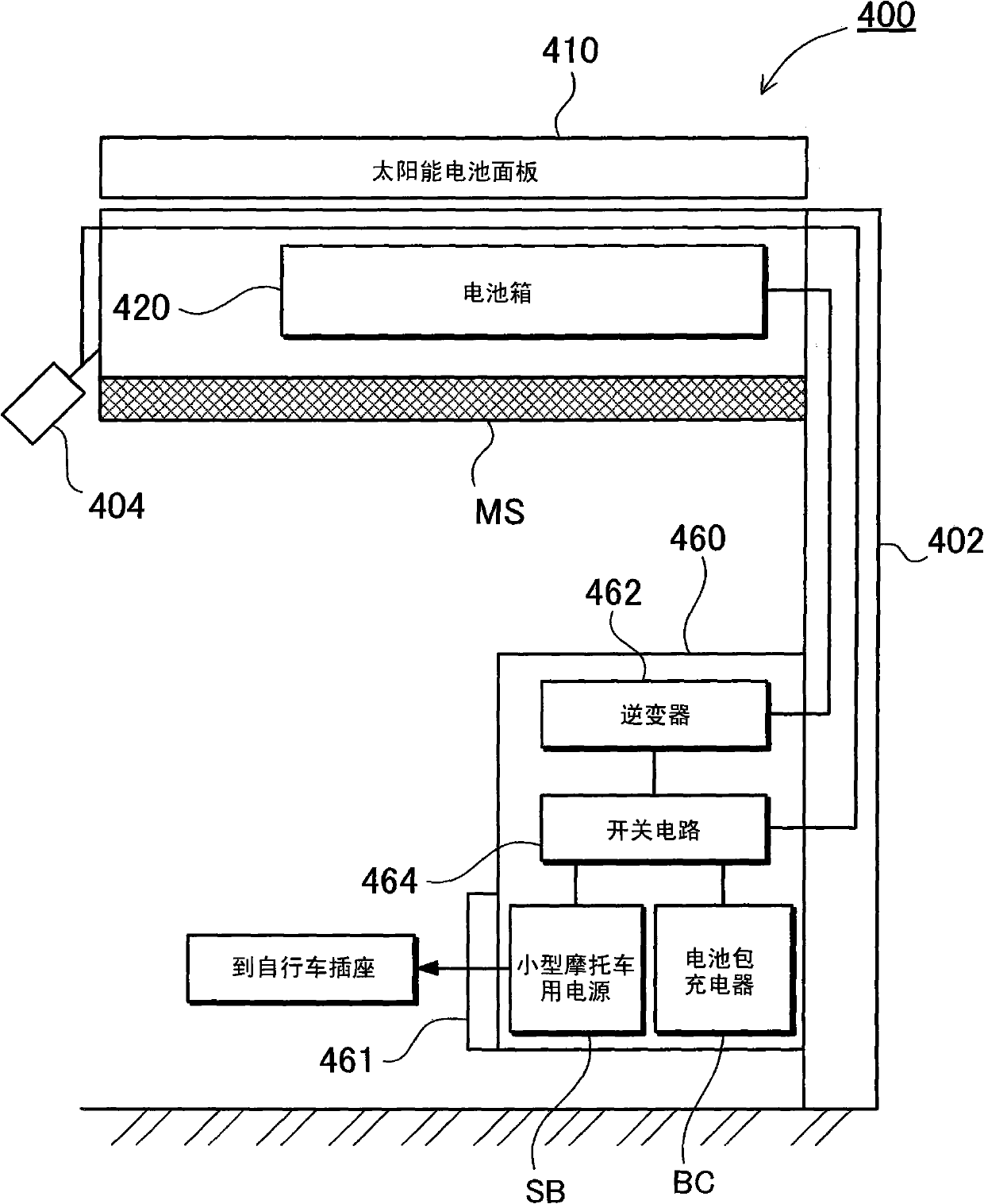 Solar cell power supply device and rechargeable battery solar charging method