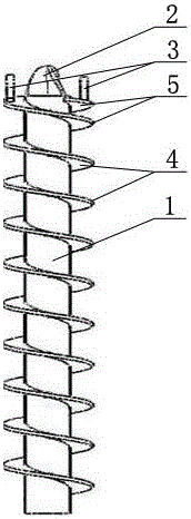 A variable curvature screw pile driver drill bit