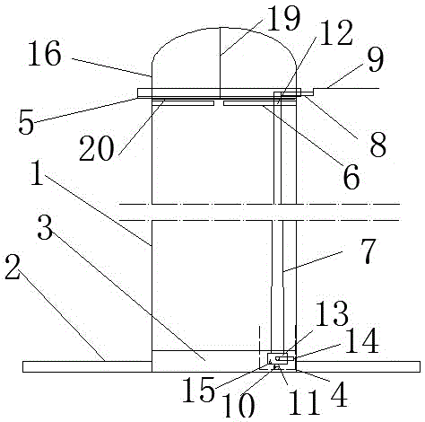 Street lamp device capable of rotating and moving