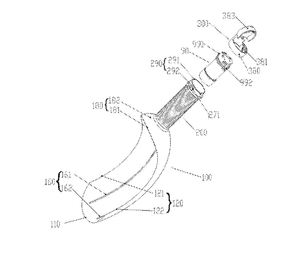 Ball-throwing scoop for interaction with pet