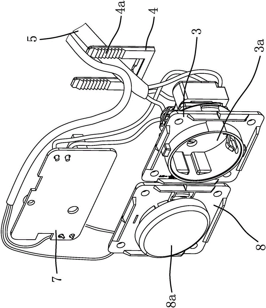 Buckling type LED drive power supply box and production method thereof