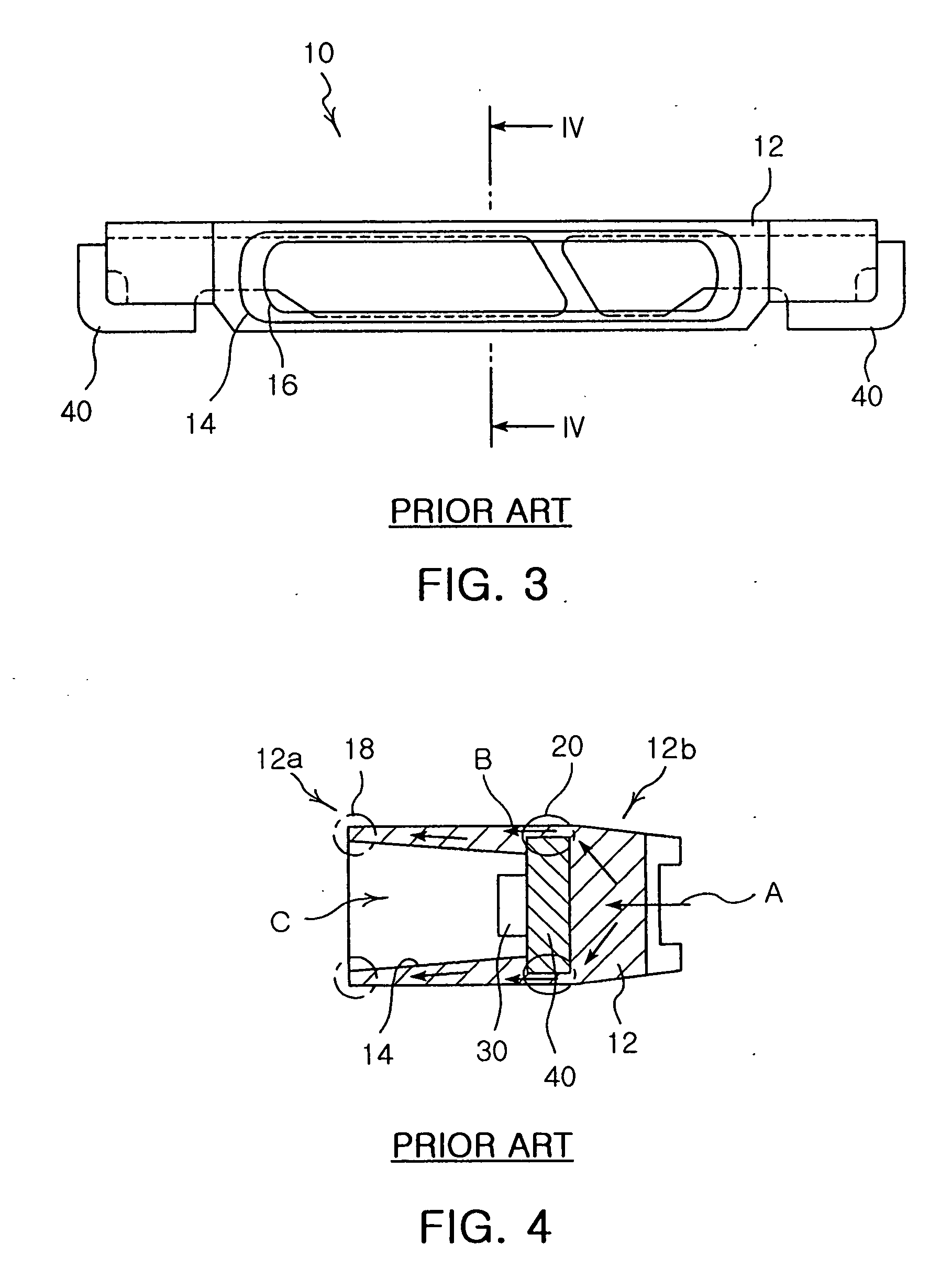 Side view LED package having lead frame structure designed to improve resin flow