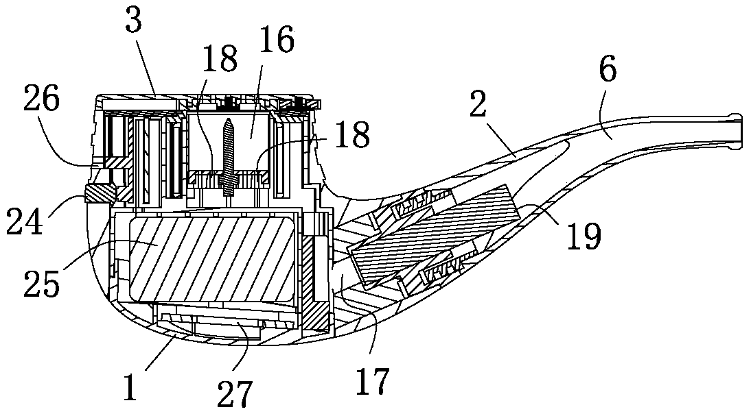 Electronic tobacco pipe