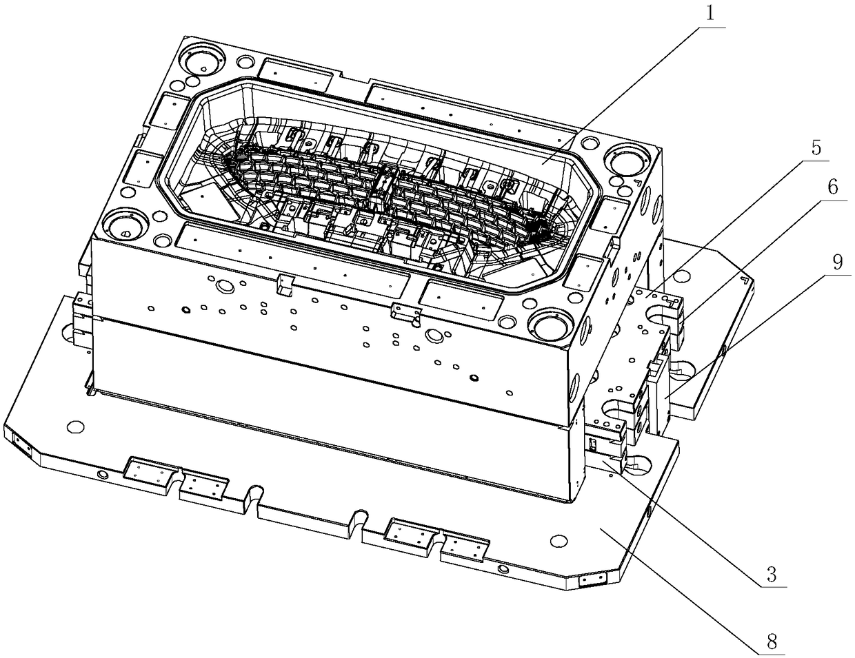 Injection mold with direct-ejecting sprue forcible-disengaging structure