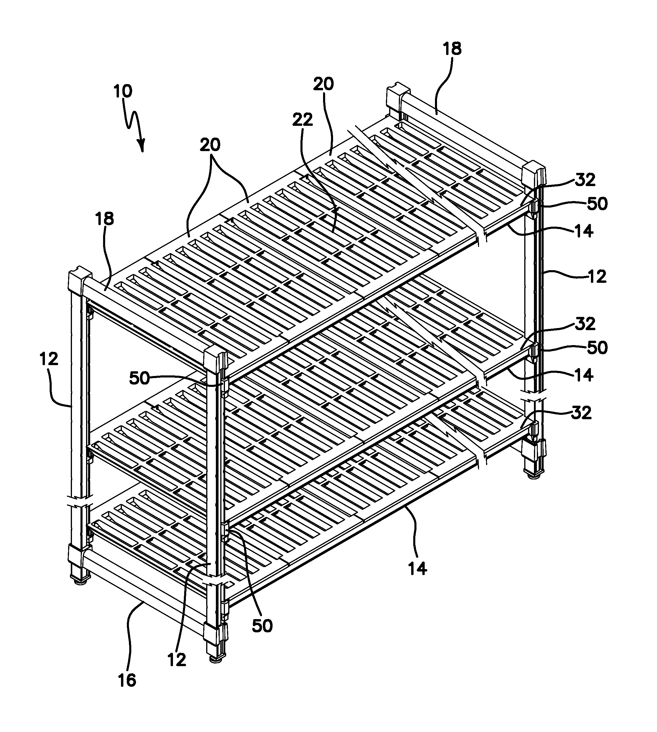 Pultruded Scalable Shelving System