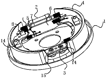 Automatic adjustment brake drum