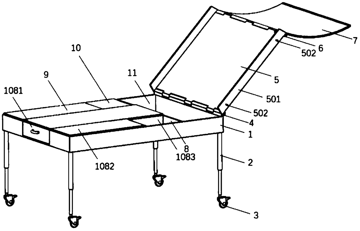 An integrated colostomy dressing changing device