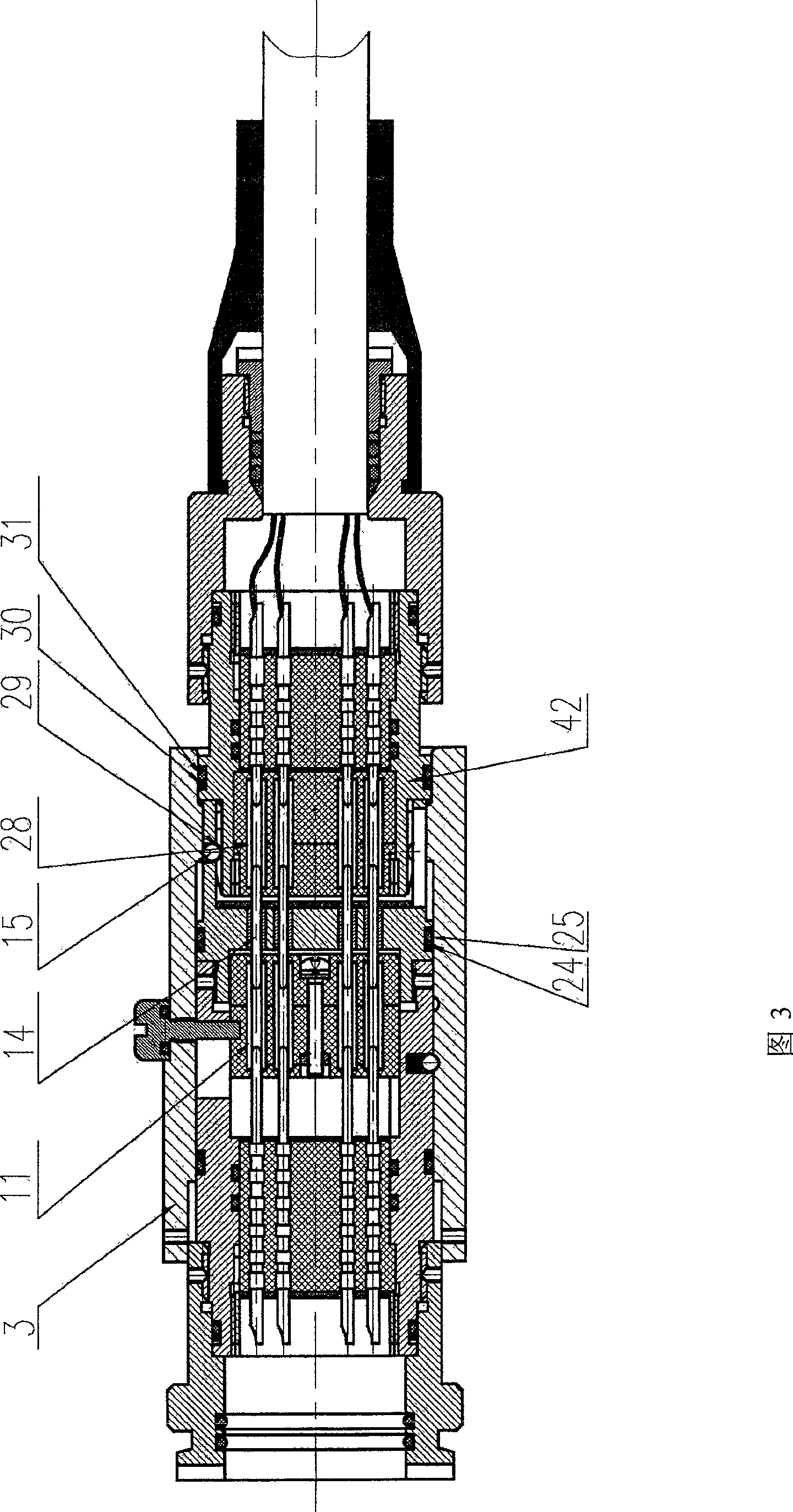 Underwater anti-short circuit separate electric connector