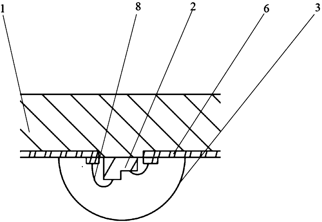 LED quantum dot light emitting device and packaging method thereof