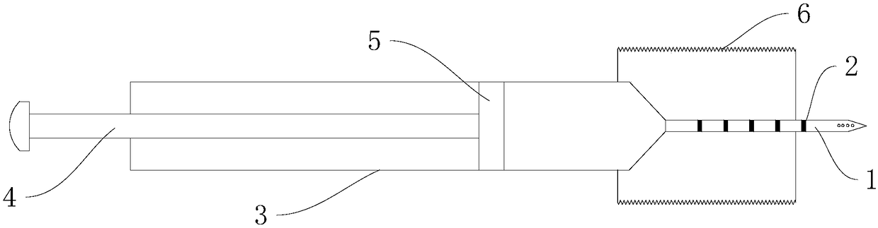 Anesthetic needle that is convenient for continuous injection