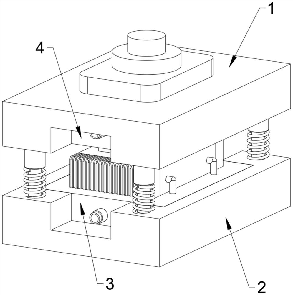 A matching cooling tank structure based on stamping die