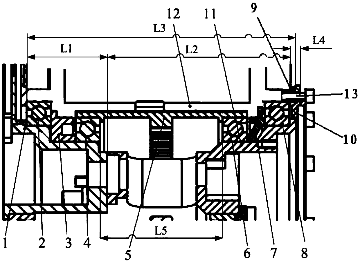 Method for calculating axial clearance of high-precision shafting of multi-stage planetary speed reducing mechanism