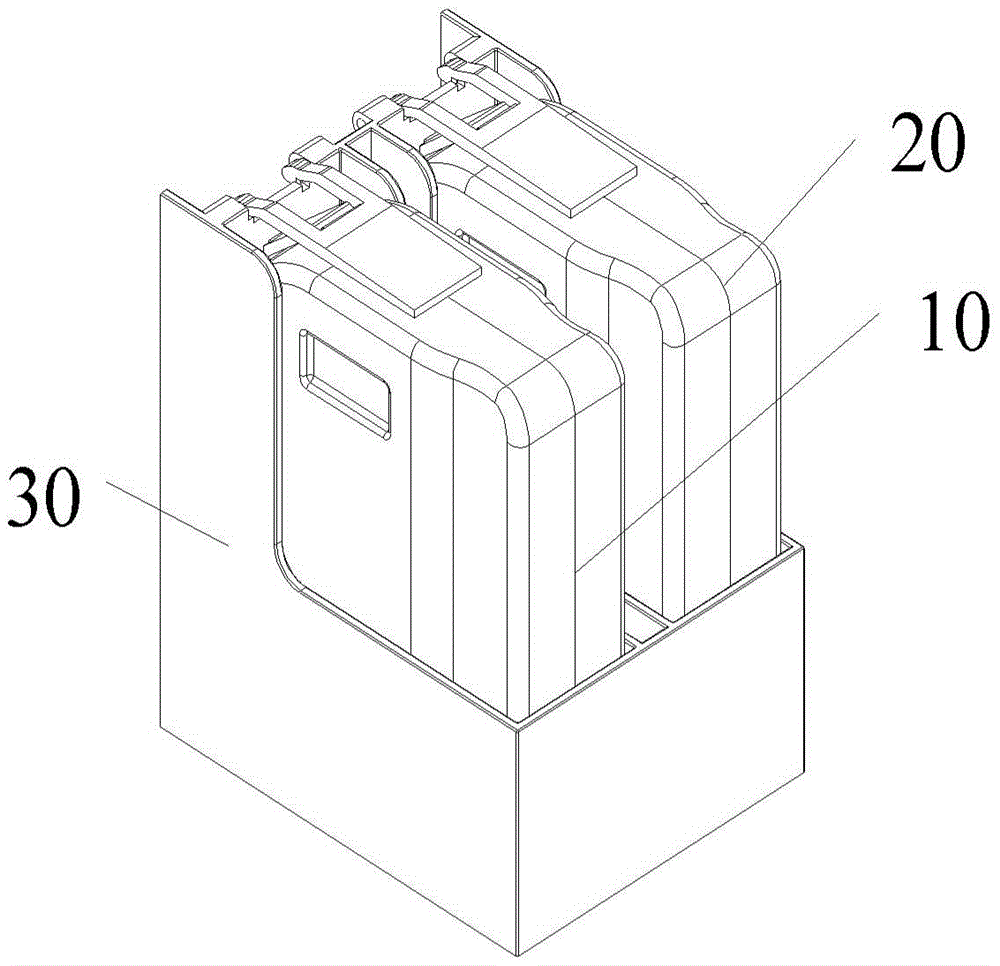 Fluid cartridge holder and ink supply assembly for jet printing equipment