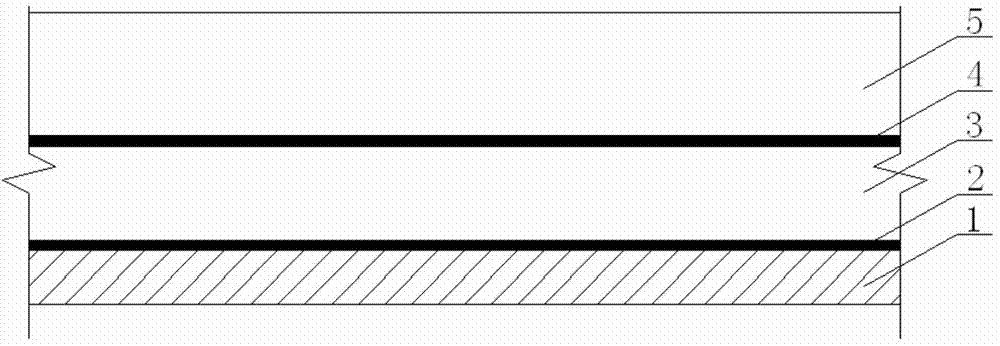 Composite pavement structure of steel bridge deck and paving method of composite pavement structure