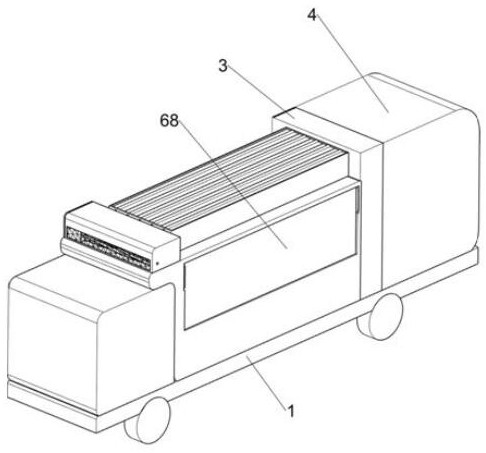 New energy compartment type mobile emergency charging vehicle