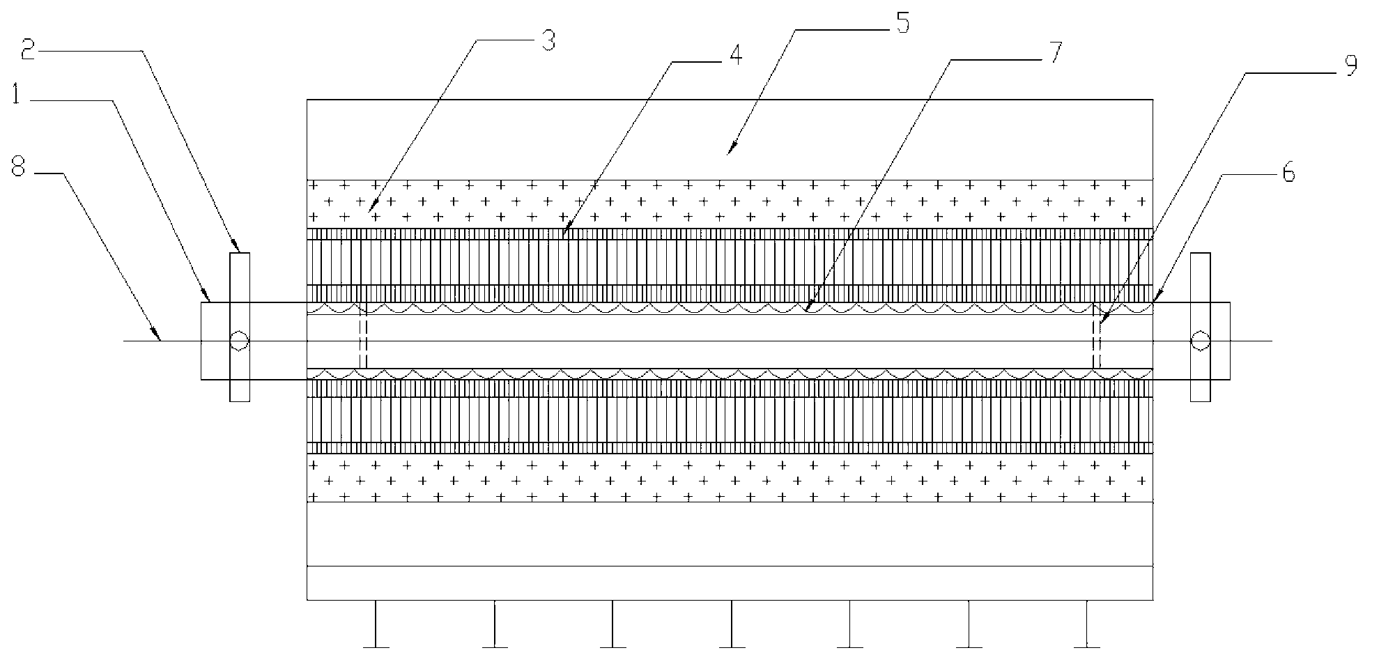 Polyimide fiber thermal drafting furnace and method