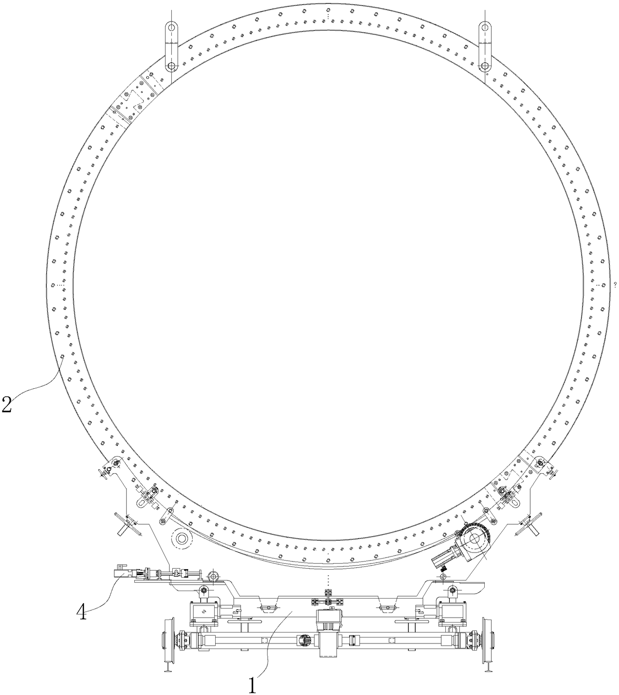 Space rocket body rolling apparatus