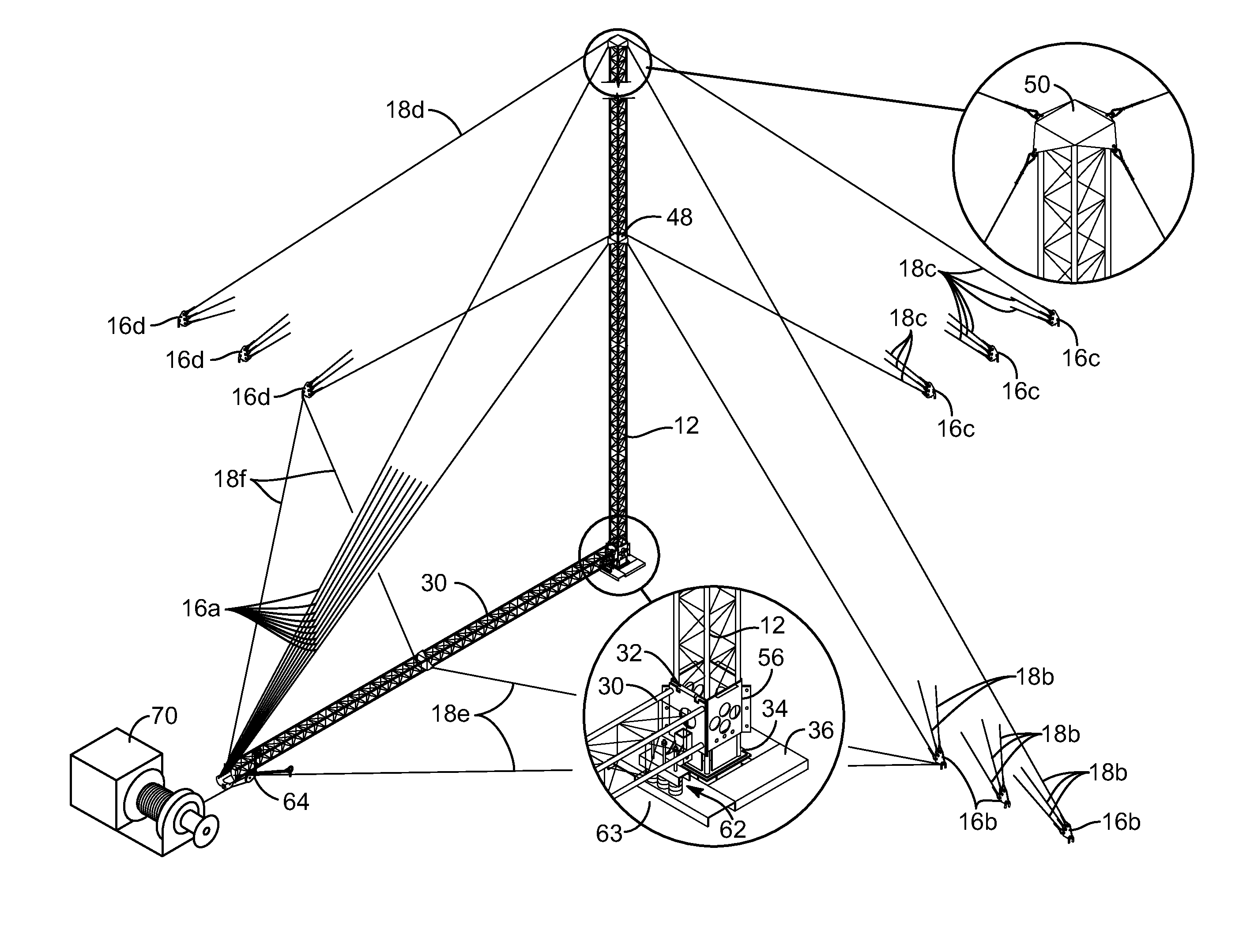 Ultra-light, re-usable, extended-height meteorological tower apparatus and method