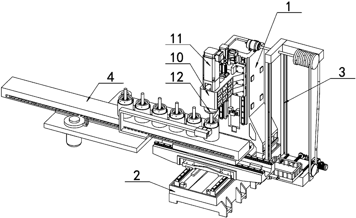 Machining center bare machine suitable for multiple environments