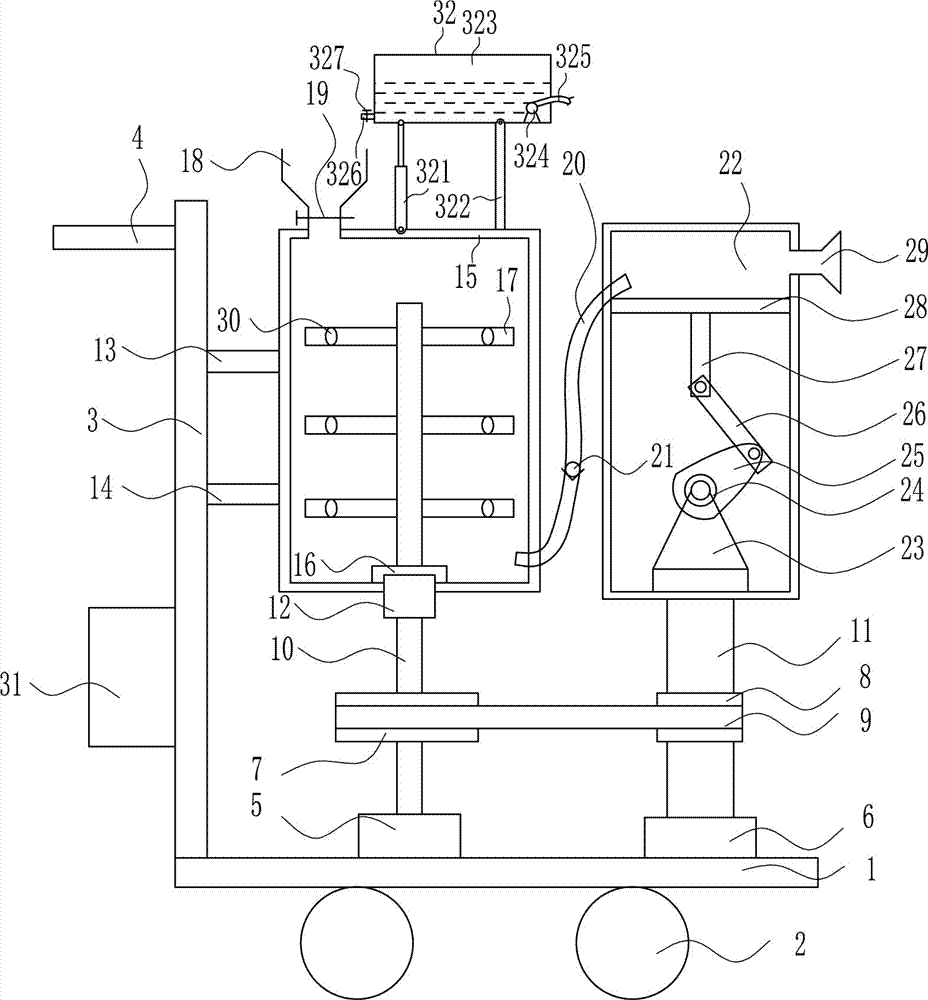 Pesticide spraying device for agriculture and forestry protection