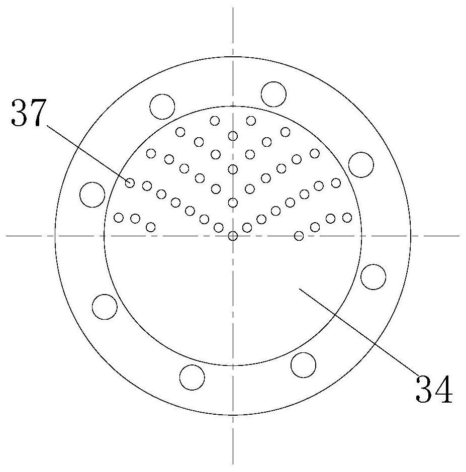 Gas-solid separation fluidized bed spatial characteristic research device and characteristic research method