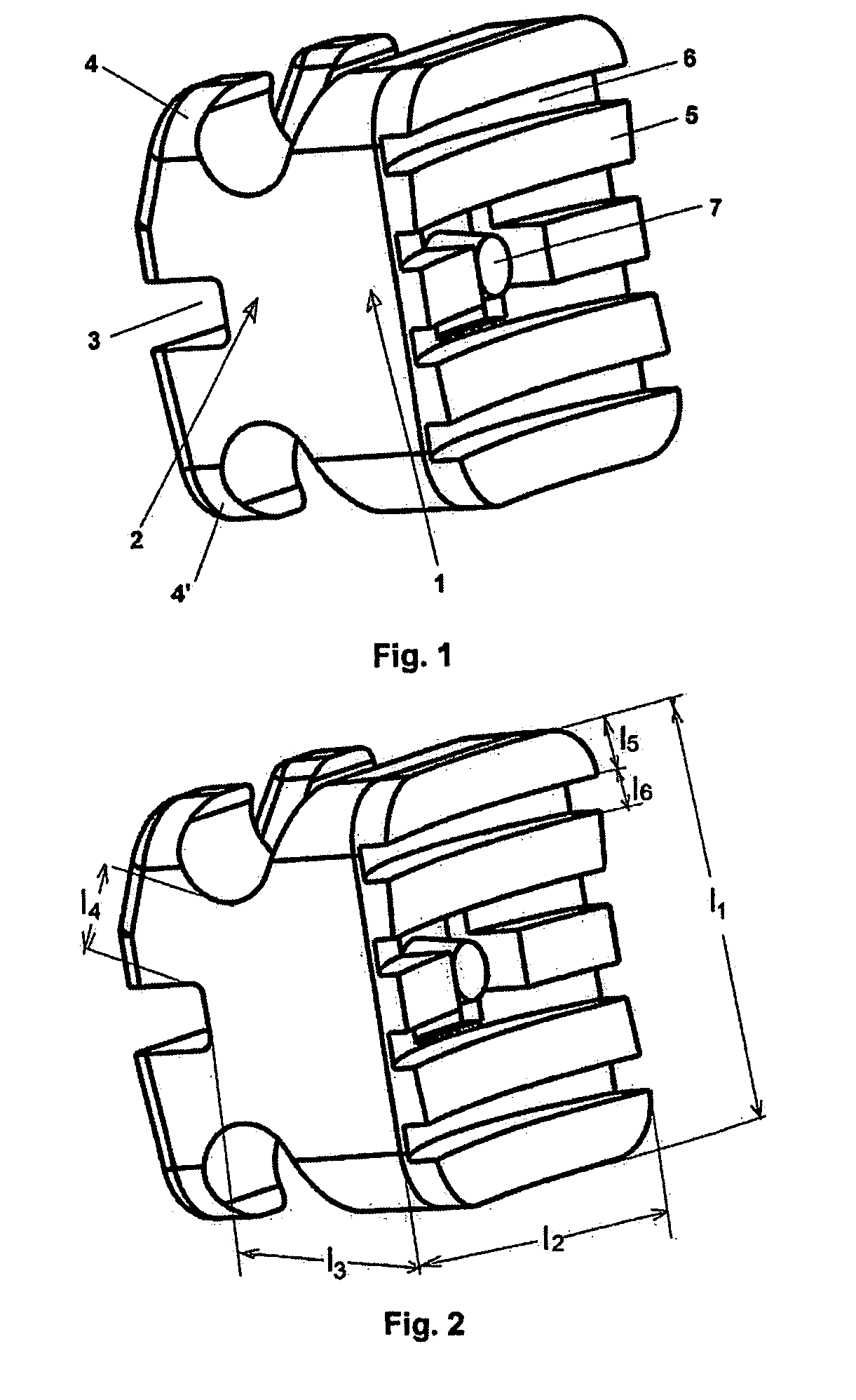 Plastic bracket with mechanical retention and production method thereof