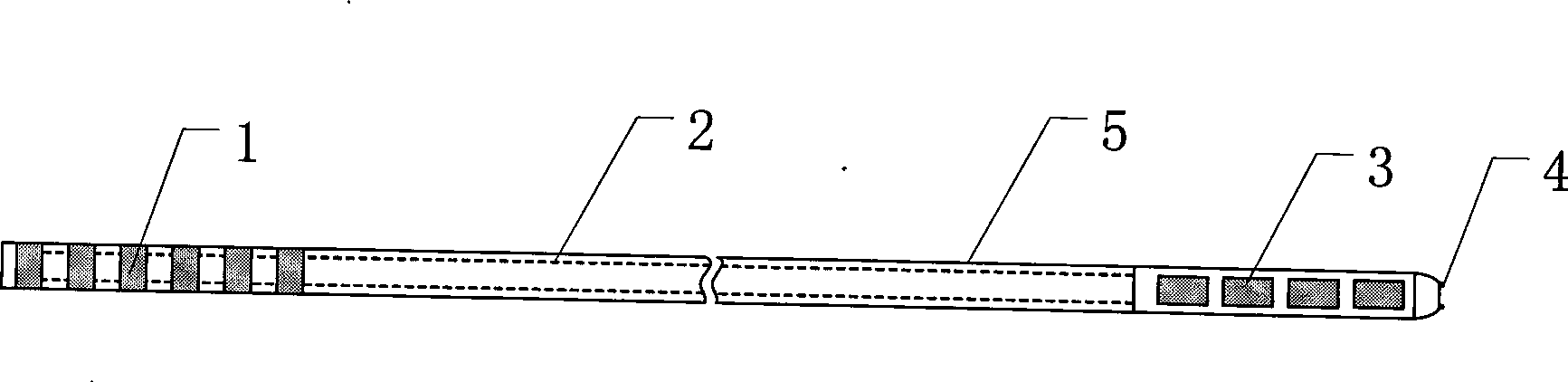 Implantation type bioelectrode and method for producing the same