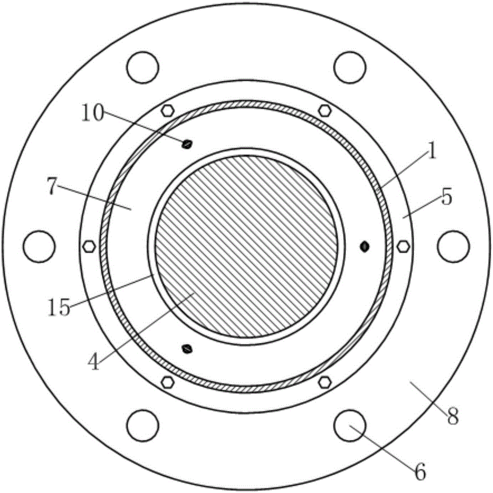 Rubber damper with presettable initial rigidity