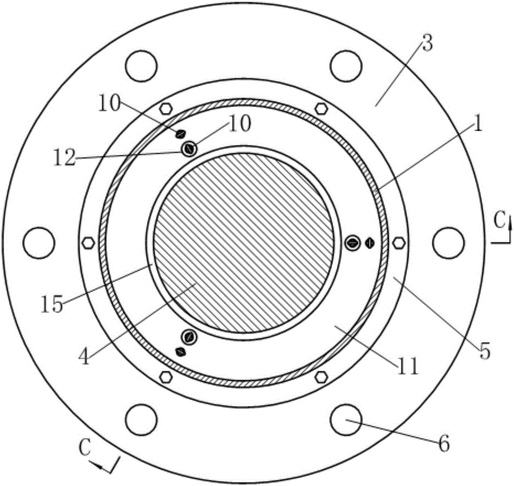 Rubber damper with presettable initial rigidity
