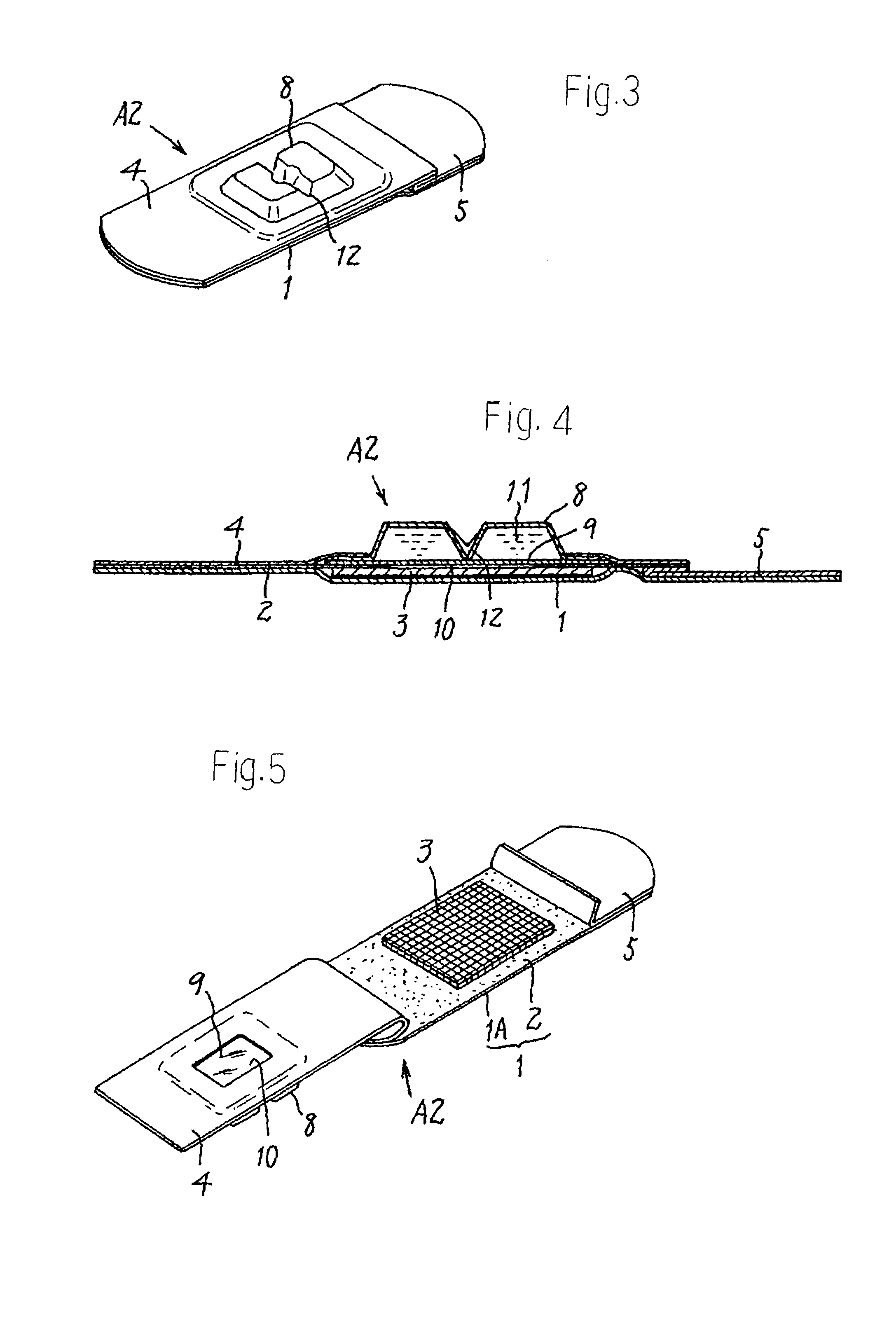 First aid adhesive plaster