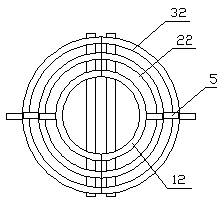 Portable double-loop insulating supporting rod for pole replacement