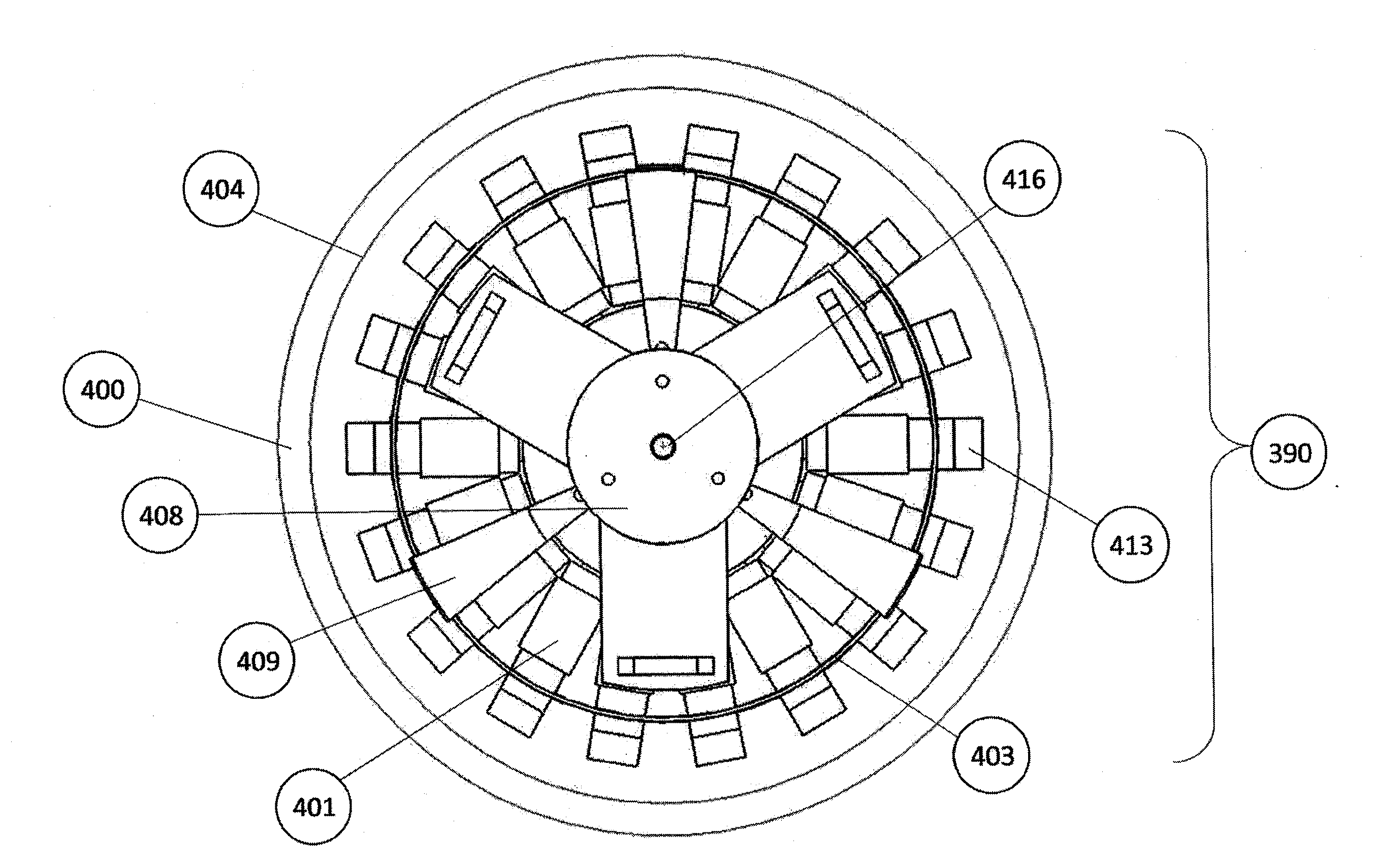 Rotating and oscillating breaching device with reactive material