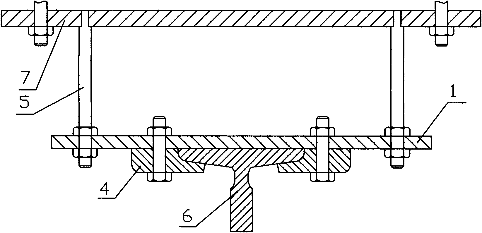 Fixing seat of elevator guide rail