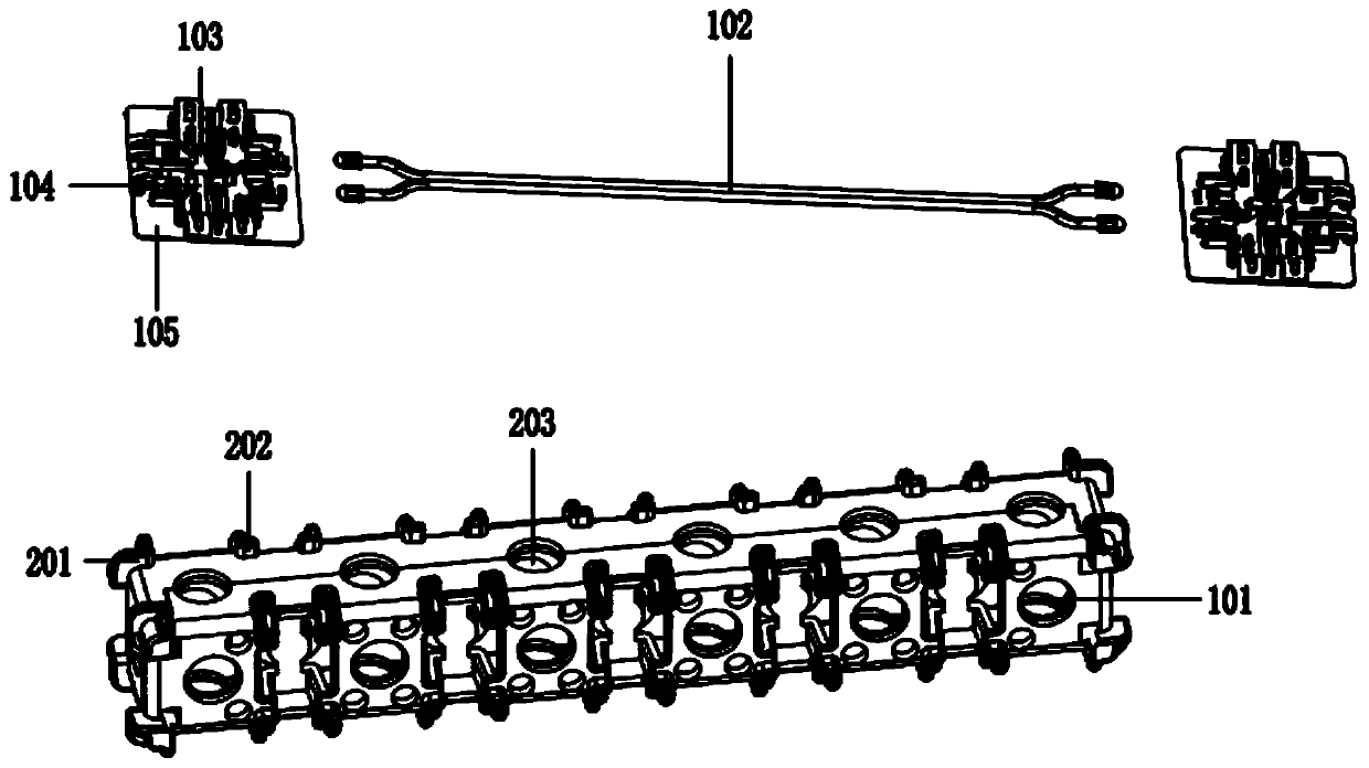 Plug-in four-way circuit device