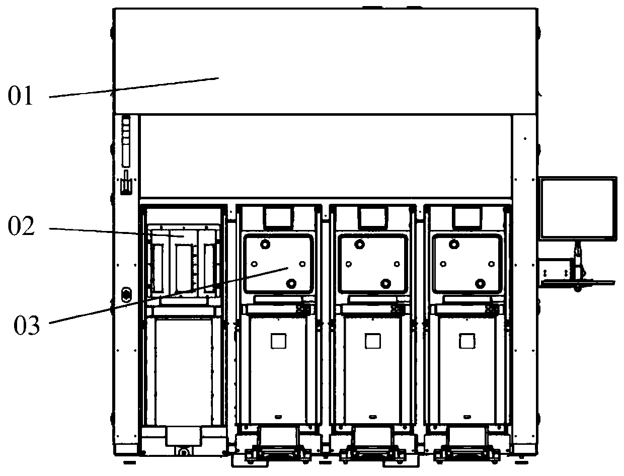 Workpiece caching device, device front-end module and semiconductor device