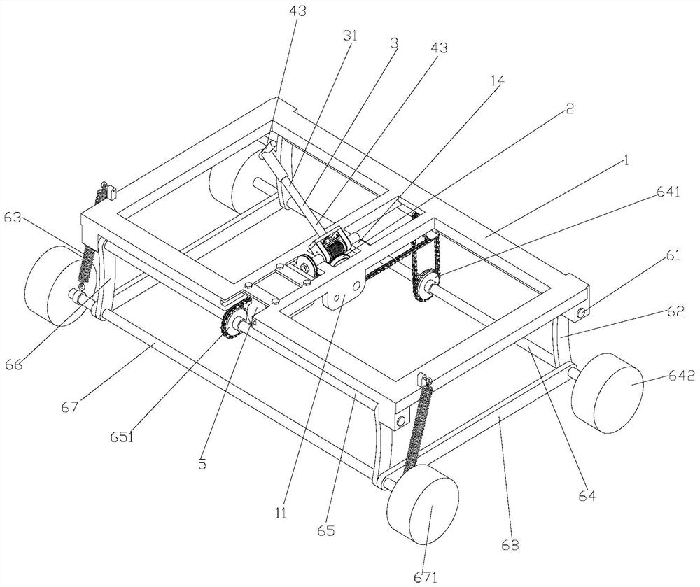 Manual and electric dual-purpose worm and gear pipeline type automobile transverse movement control device