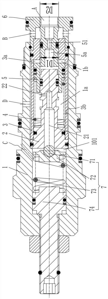 A pilot-operated hydraulic control stop valve