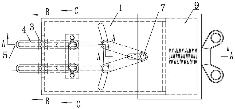 A telescopic test probe with integrated calibration device