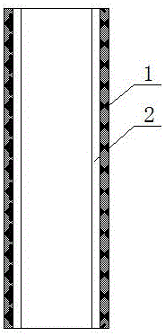 PE composite antibacterial water feed pipe