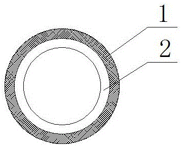 PE composite antibacterial water feed pipe