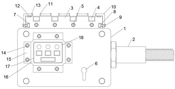 Multifunctional substation five-proof lock