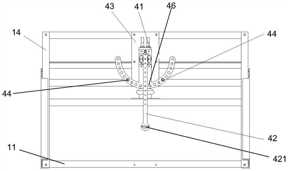 A test device for wire swing wear under simulated strong wind environment