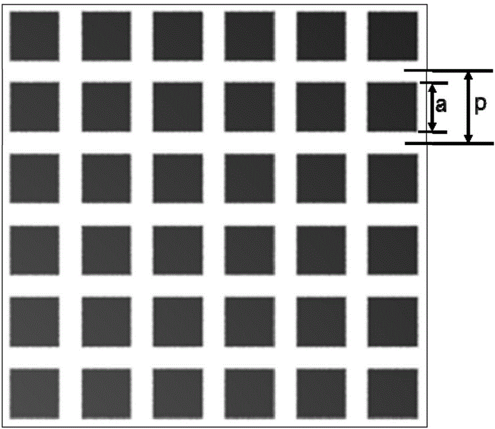 High-temperature wave absorbing metamaterial and preparation method thereof