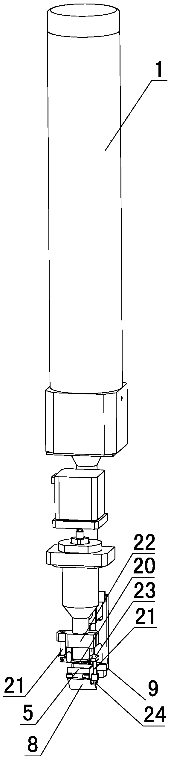 An automatic dispensing device for bulk traditional Chinese medicine