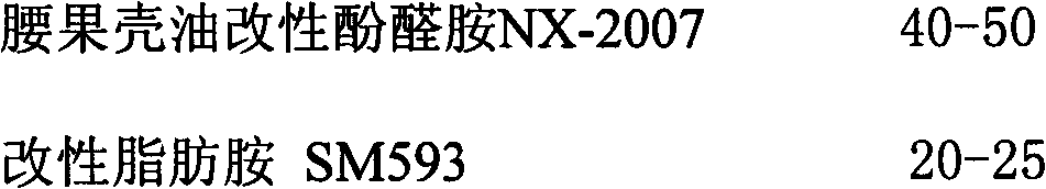 Epoxy anti-corrosive paint used for underwater concrete