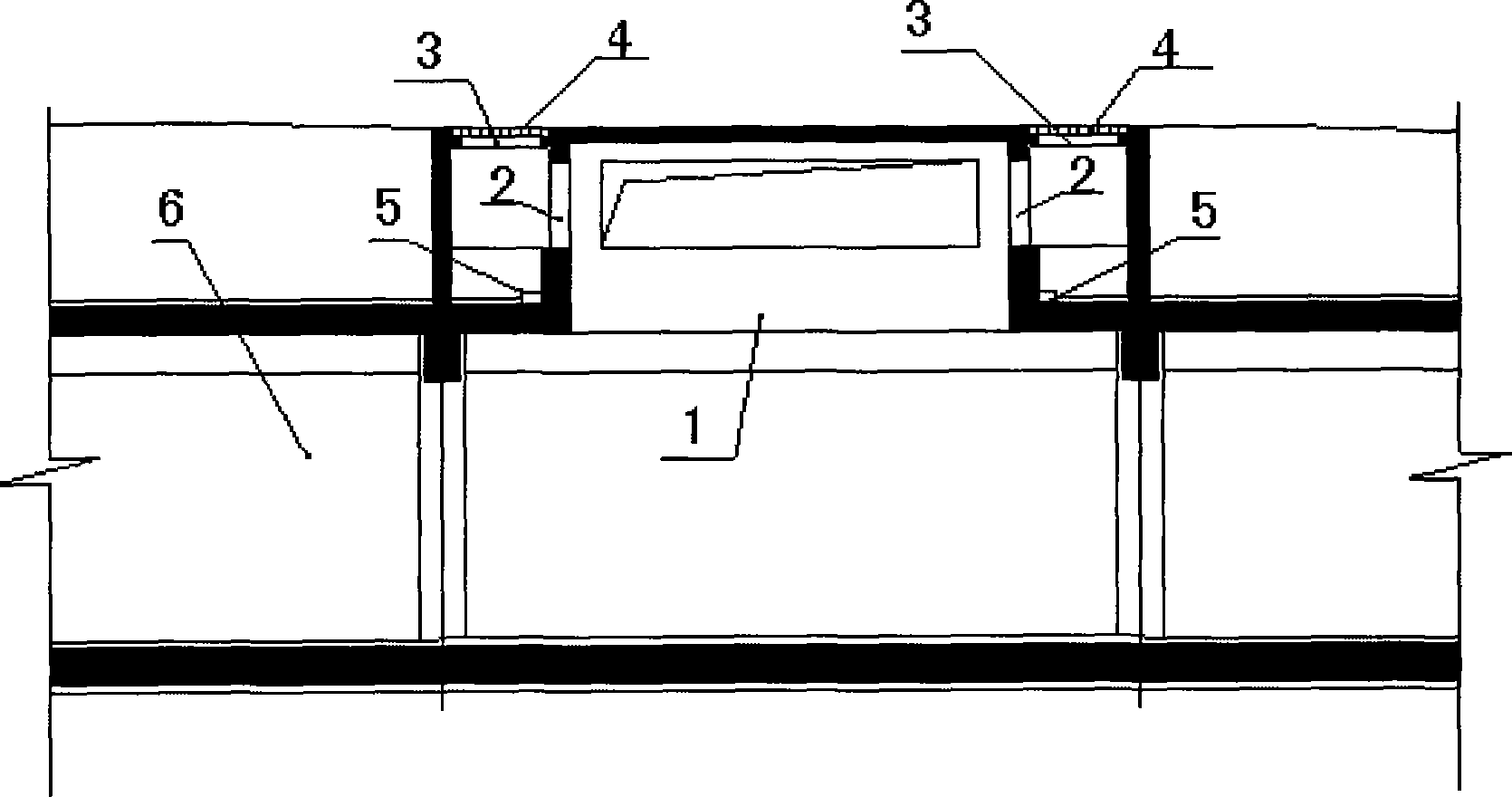 Ventilation structure device of underground garage