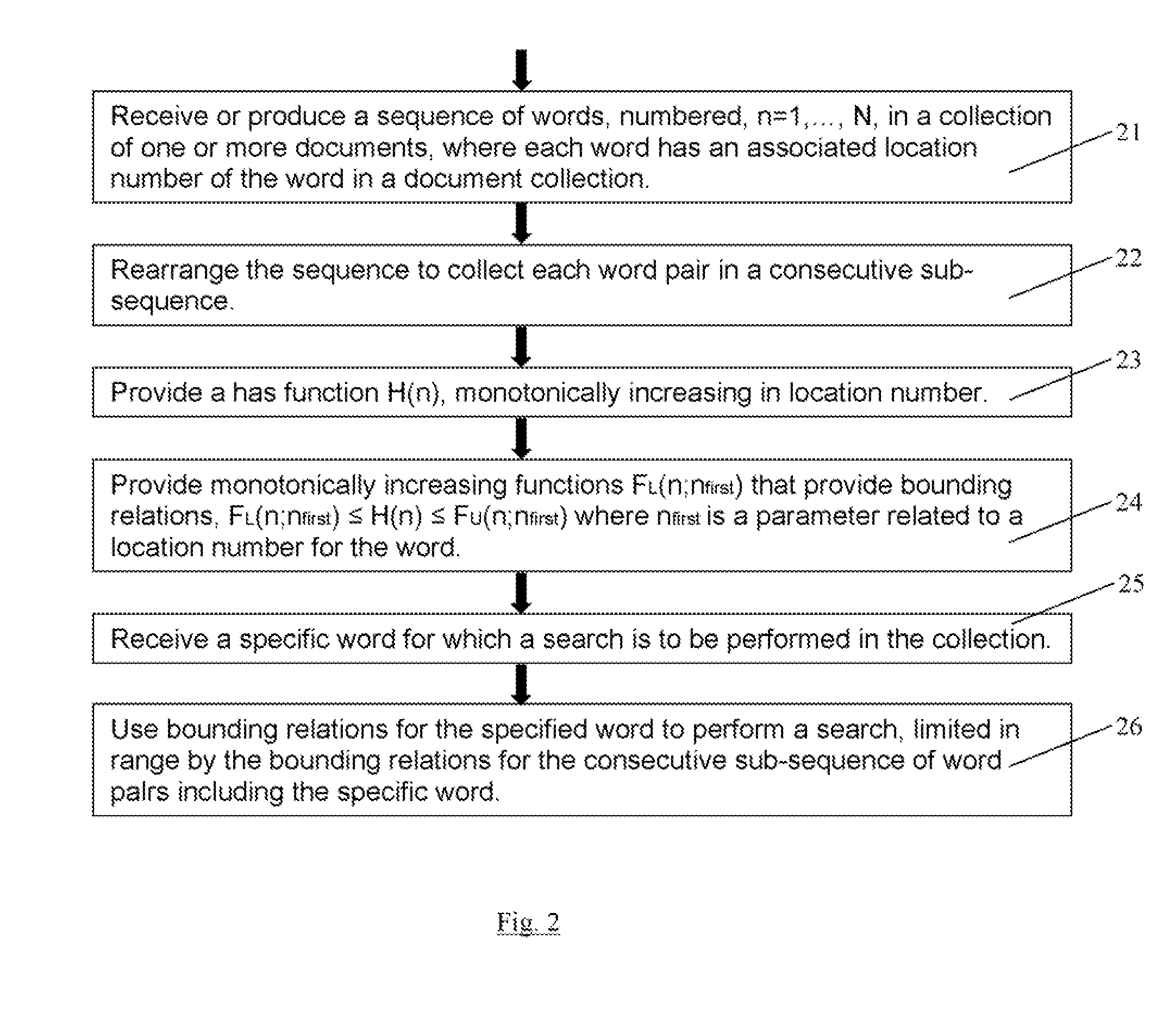 Indexing for rapid database searching