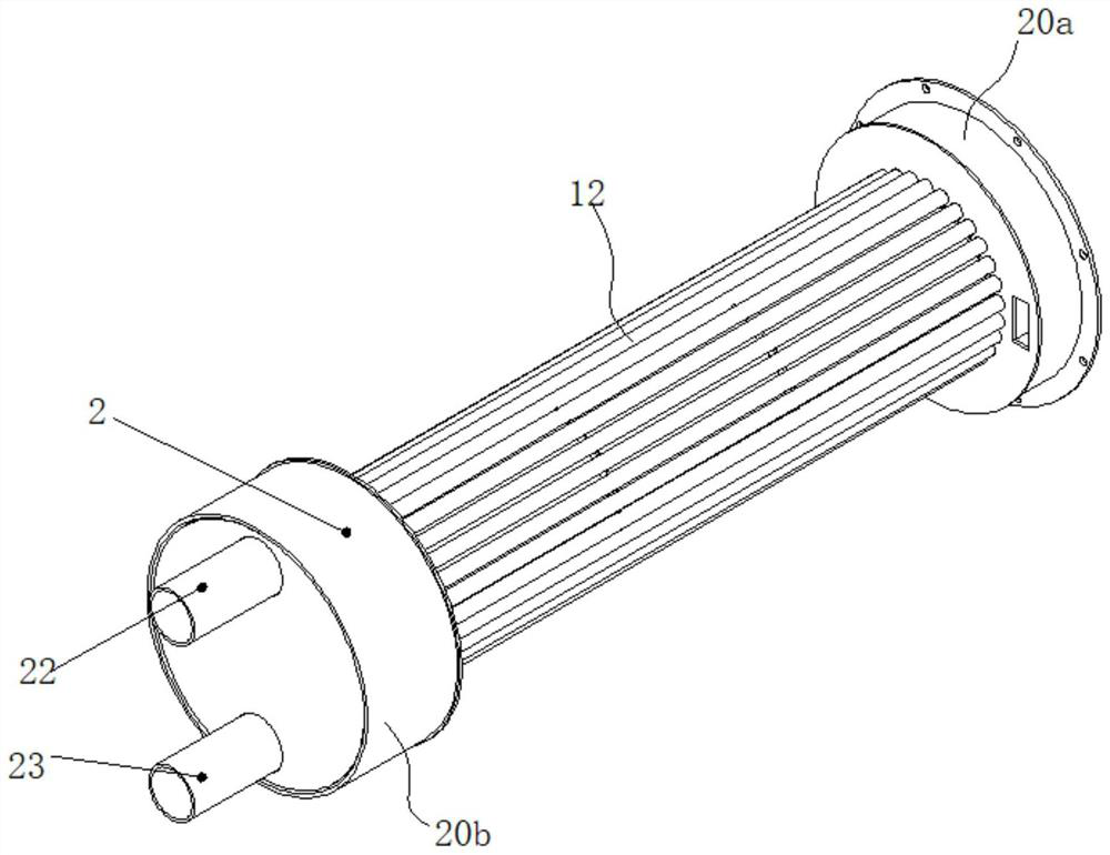 Water-cooled combustor and condensing boiler