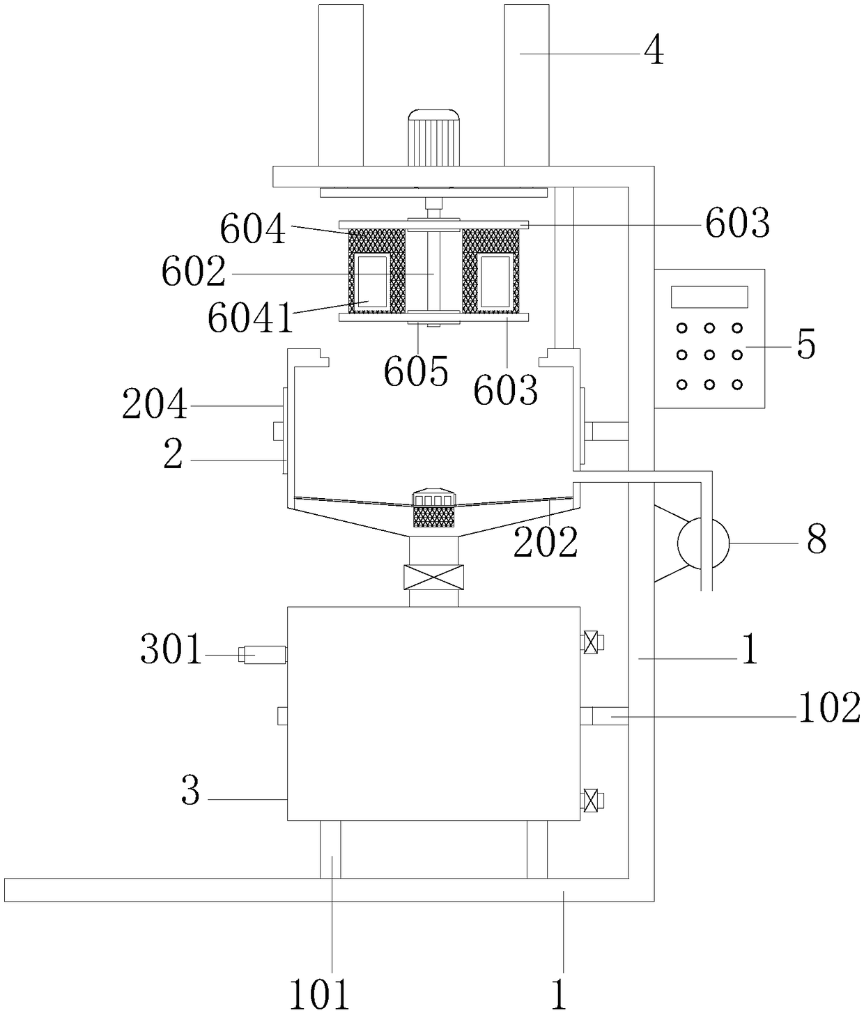 Traditional Chinese medicine decocting, filtering and cooling integrated equipment